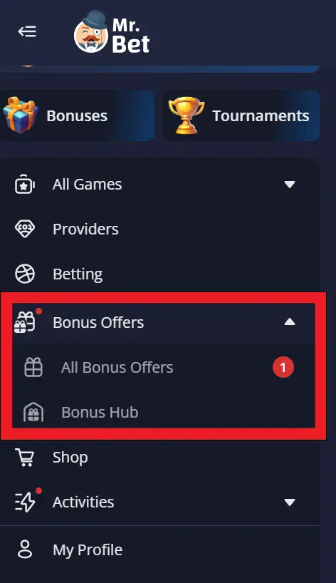Mr Bet Bonus Offer Instruction